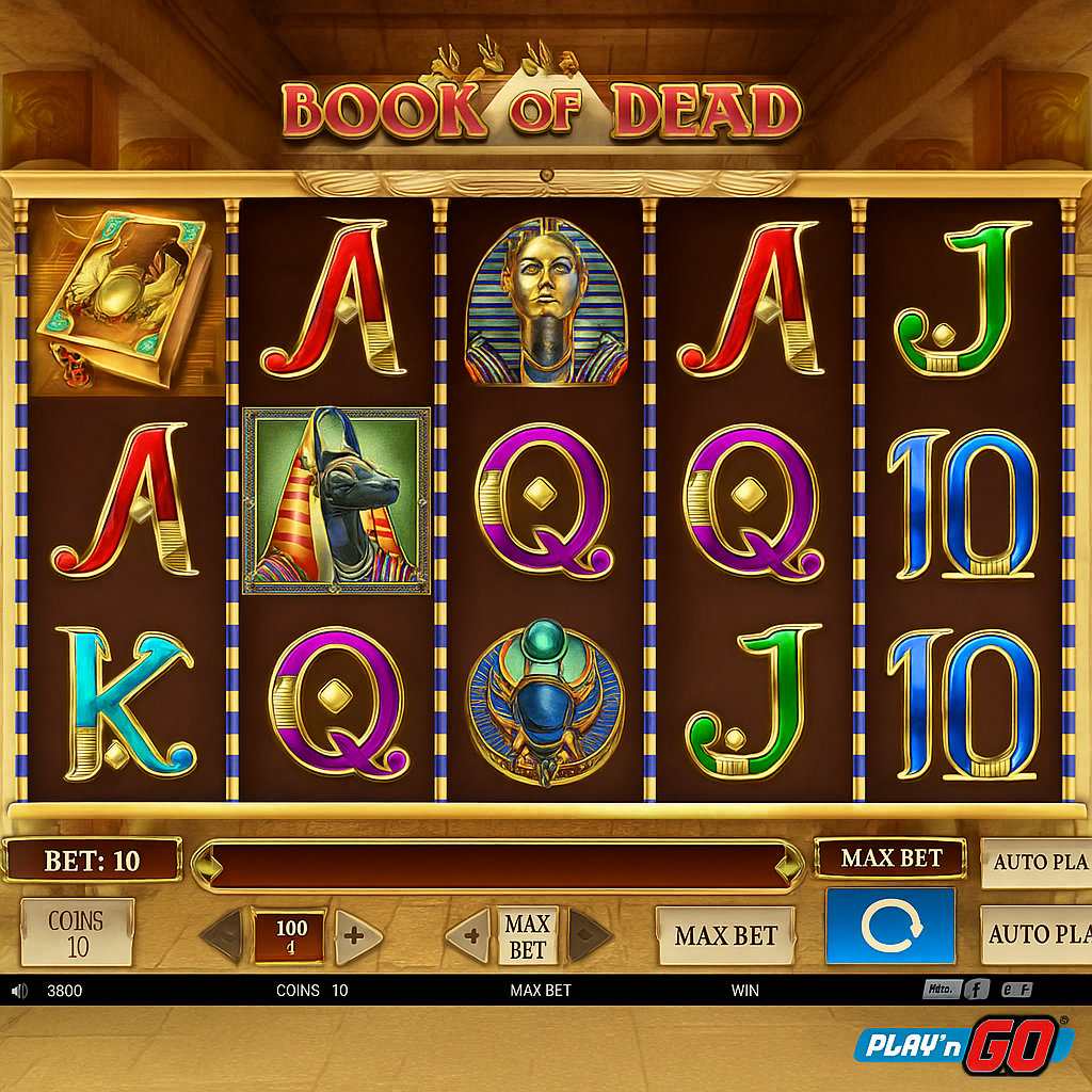 Zodiac Casino - Book of Dead Slot Game - Egyptian Adventure